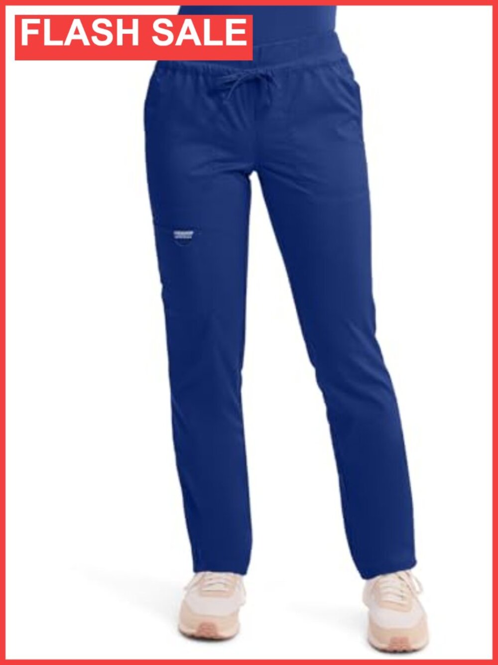 Cherokee Drawstring Cargo Scrub Pants Soft Stretch Tapered Leg Medical Uniform